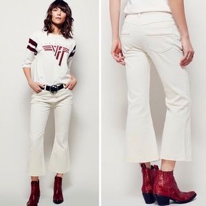 Free People Chloe Crop Kick Jeans 25